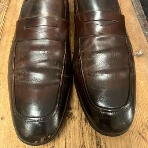 Mens 
Brown Leather Loafers